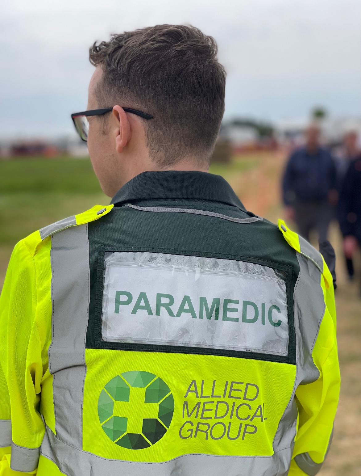 AMG paramedic on duty